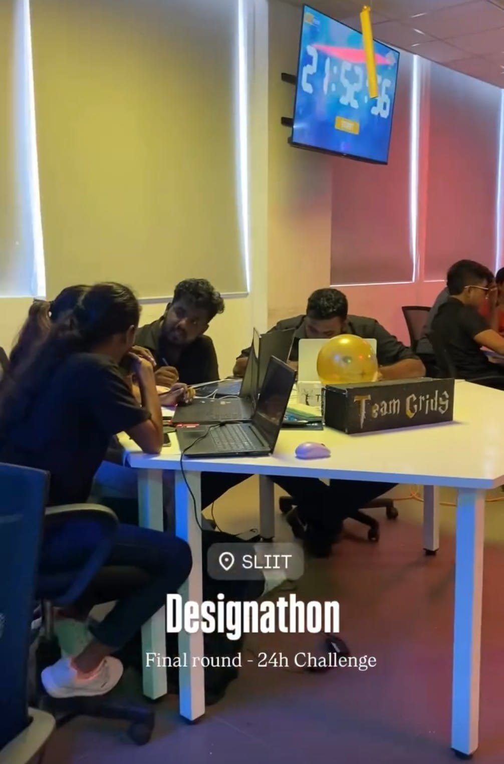 Finalist teams working through the 24-hour Designathon challenge