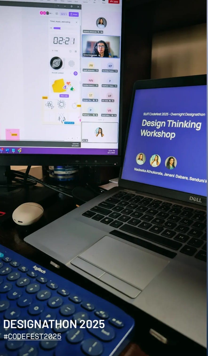 Running the Design Thinking Workshop live on MS Teams with a timed activity