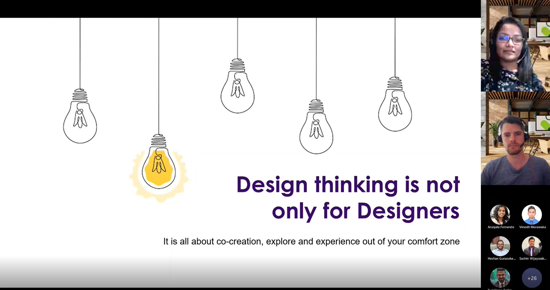 Workshop slide: Design thinking is not only for Designers