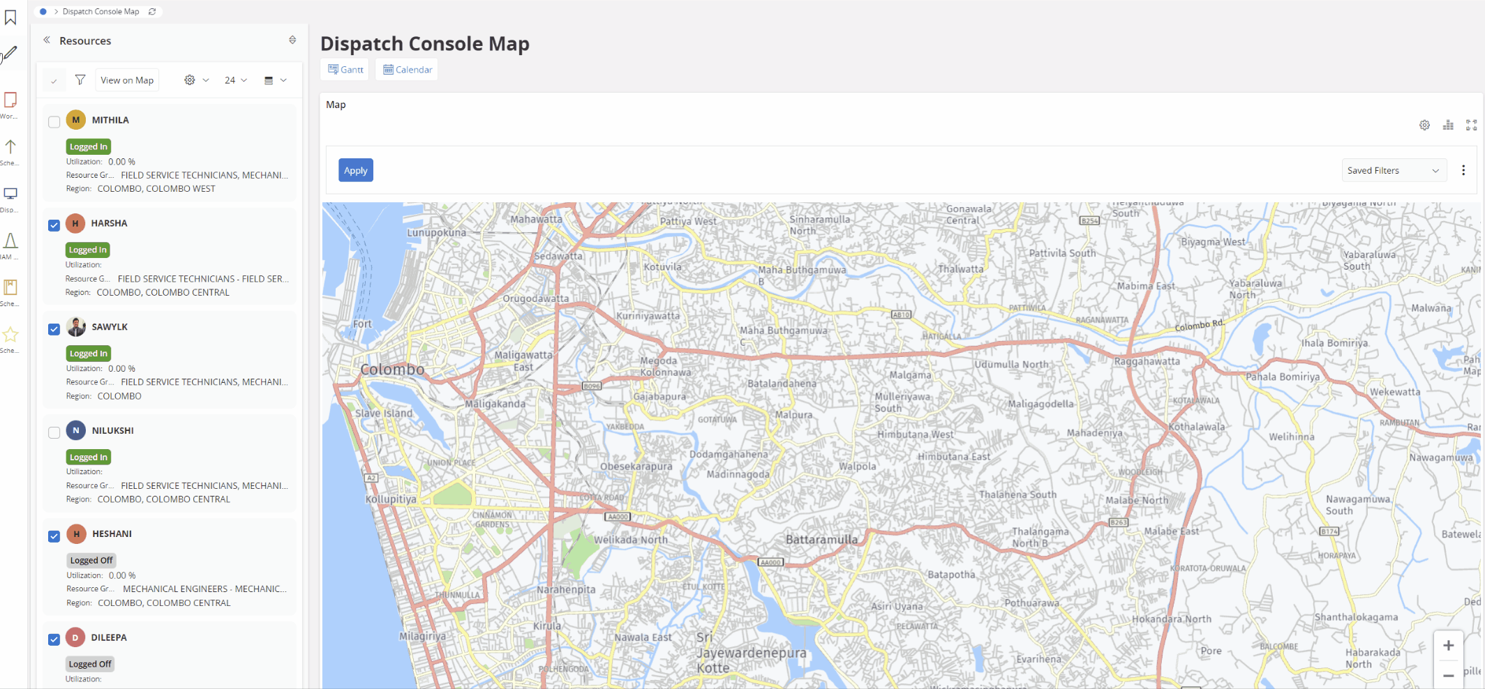 Interactive prototype — Dispatch Console Map
