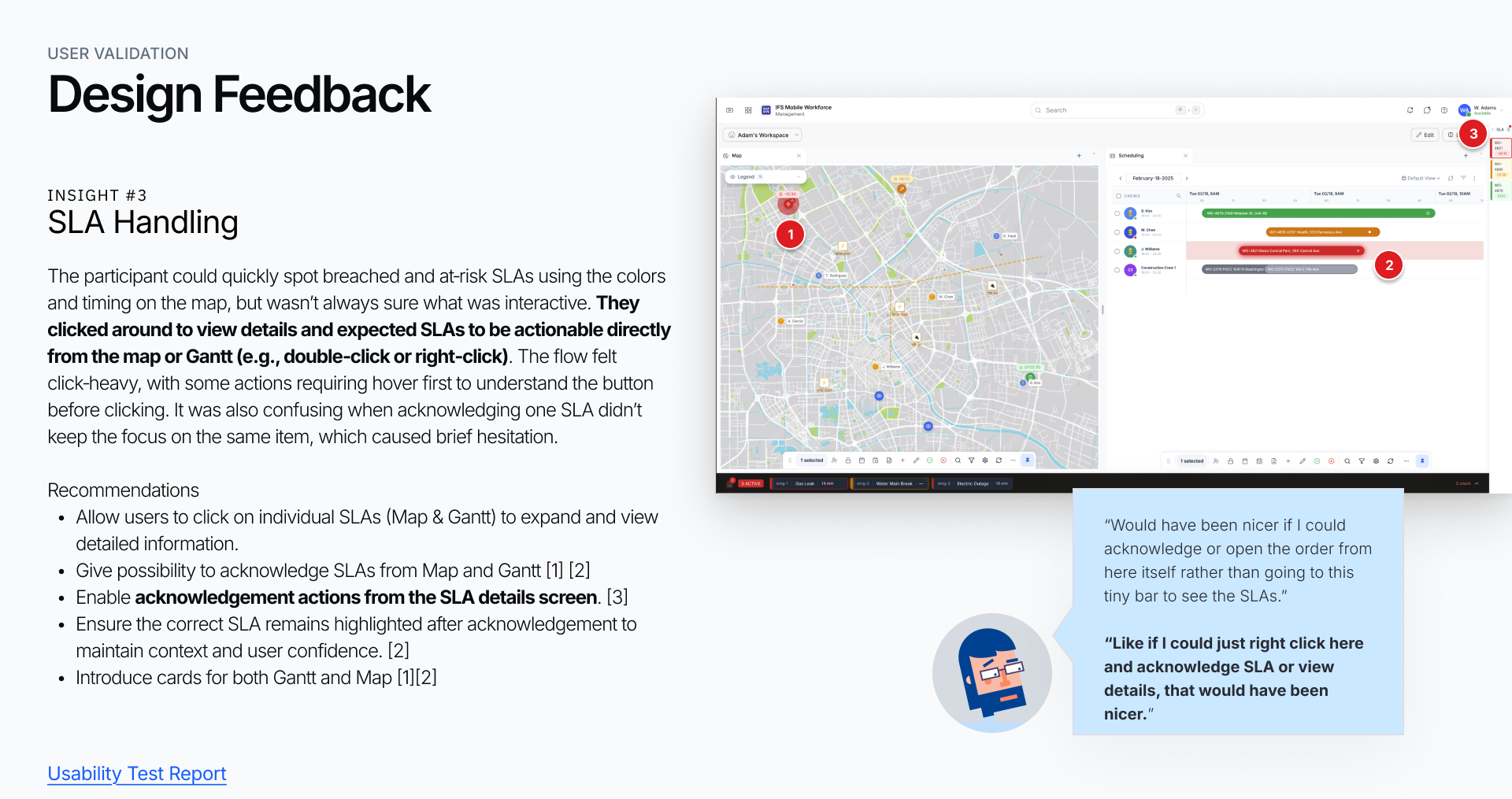 Design Feedback — SLA Handling