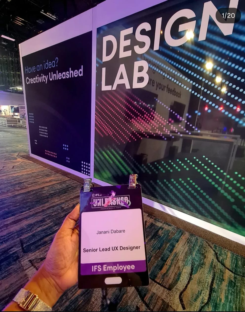 Design Lab stand at IFS Unleashed 2024, Orlando